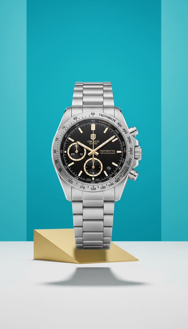 Stainless Steel Chronograph Watch
