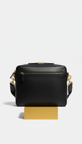 Leather Tech Messenger Bag
